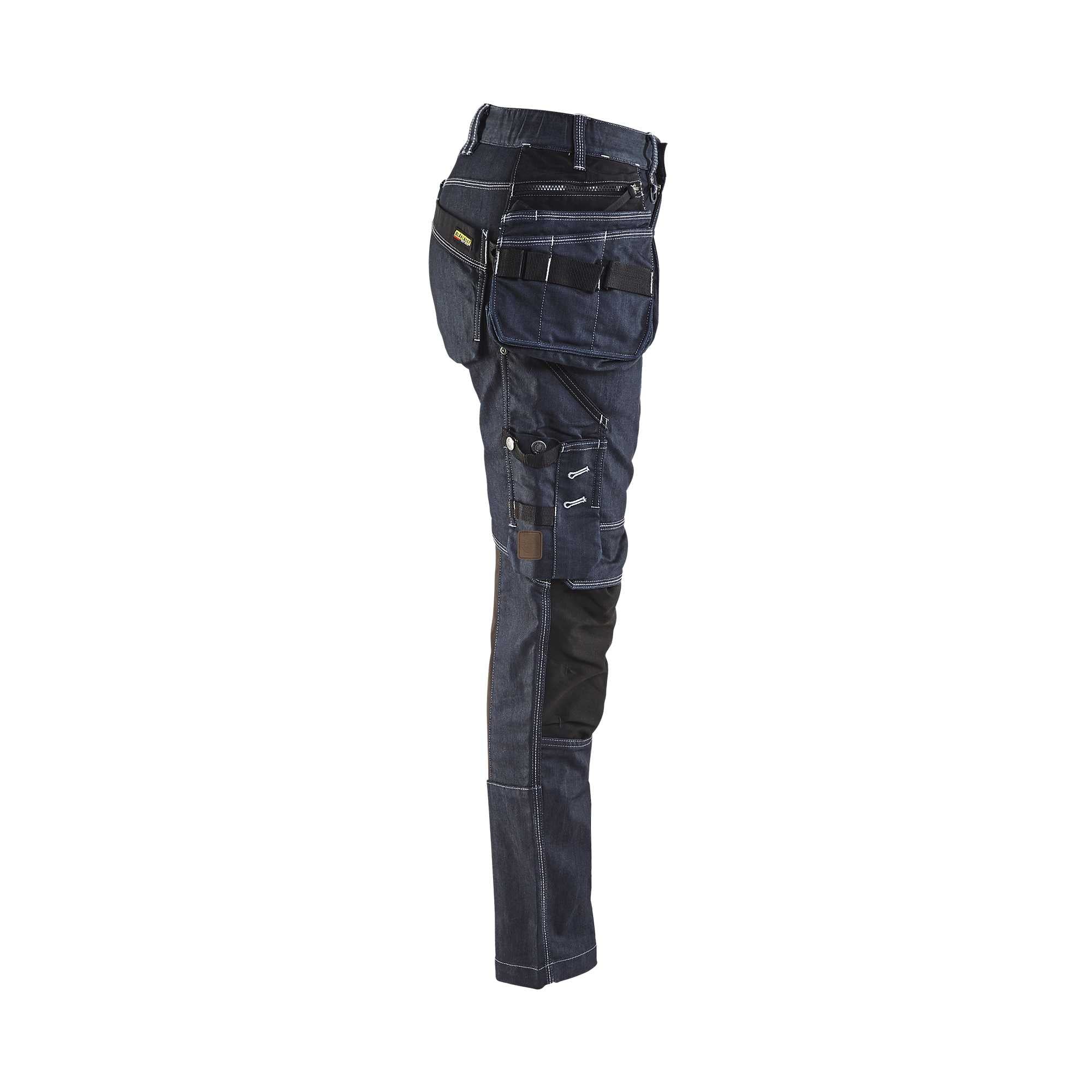 BLAKLADER 79901141 Women's Craftsman Trousers X1900 Stretch Work Trousers Women - Cordura Denim